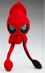 LARGE Grumpy Red Squib Plush by Squib Kid Ink