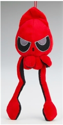 MINI Grumpy Red Squib Plush by Squib Kid Ink