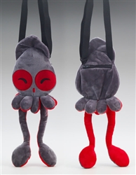 Happy Grey Squib Plush Purse by Squib Kid Ink