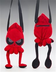 Grumpy Red Squib Plush Purse by Squib Kid Ink