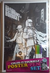 Joystik & The Sucklord in Disturbance In Borough 6 Color-It-Yourself Poster & Pen Set Signed & Numbered - DCon Exclusive