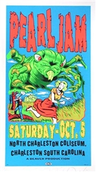 Pearl Jam Silkscreen Poster - Taz