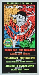 Red Hot Chili Peppers Silkscreen Poster - Taz