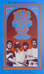 The Who In Toronto Rock Concert Poster Gary Grimshaw Signed Numbered Limited